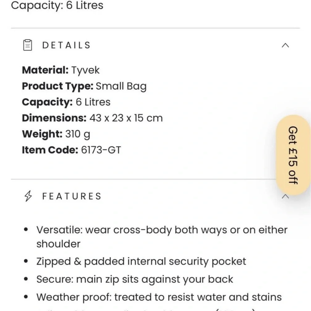 Ameribag Healthy Back Bag New Small - Picture 5 of 10